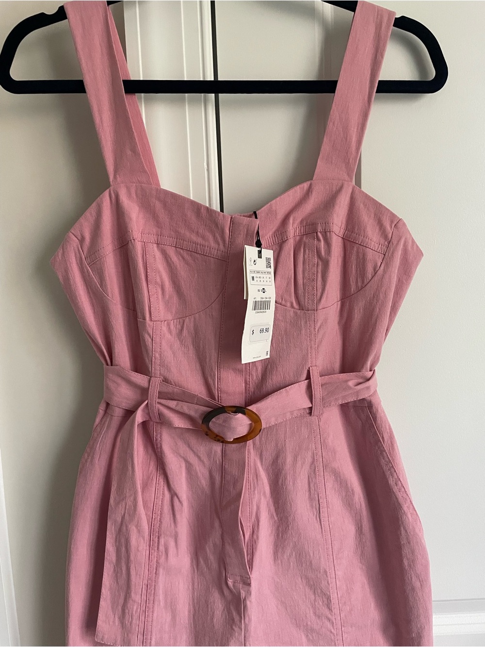 Zara Pink Bustier Jumpsuit - Picture 2 of 3
